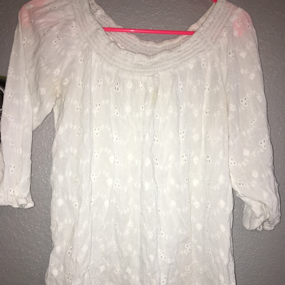 white long sleeve shirt
